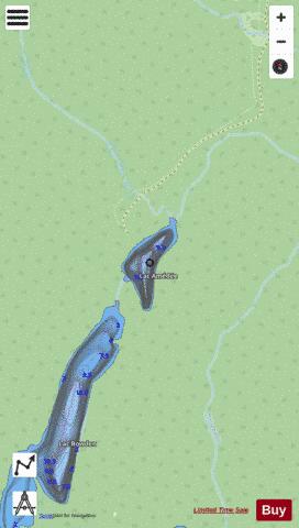 Amedee, Lac depth contour Map - i-Boating App - Streets