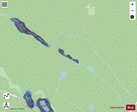 Boriau, Lac depth contour Map - i-Boating App - Streets