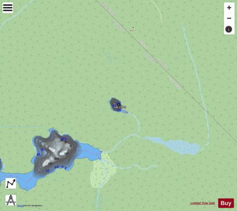 Leon, Lac depth contour Map - i-Boating App - Streets