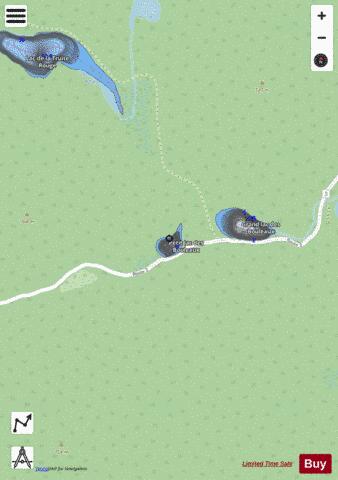 Bouleaux, Petit lac des depth contour Map - i-Boating App - Streets