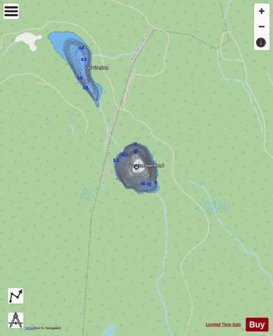 Greslon Rond, Lac depth contour Map - i-Boating App - Streets