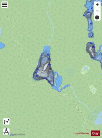 Nauteau, Lac depth contour Map - i-Boating App - Streets