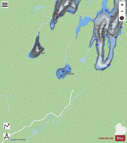 Soleil, Lac du depth contour Map - i-Boating App - Streets