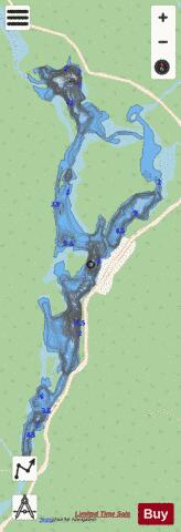 Achille, Lac depth contour Map - i-Boating App - Streets