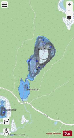 Orties, Lac des depth contour Map - i-Boating App - Streets