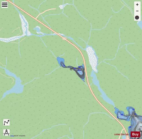 Varia, Lac depth contour Map - i-Boating App - Streets