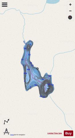 Freau, Lac depth contour Map - i-Boating App - Streets