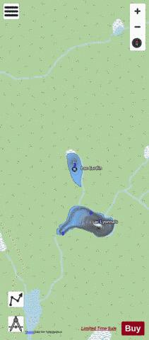Lac Cardin depth contour Map - i-Boating App - Streets
