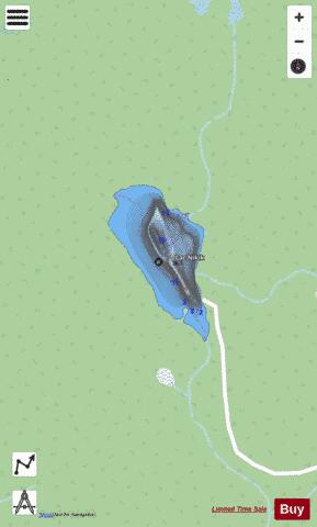 Nikik, Lac depth contour Map - i-Boating App - Streets