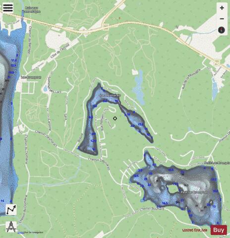 Desmarais, Lac depth contour Map - i-Boating App - Streets