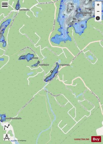 Johanne, Lac depth contour Map - i-Boating App - Streets