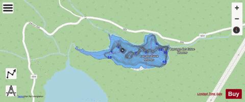 Eaux Mortes, Lac des depth contour Map - i-Boating App - Streets