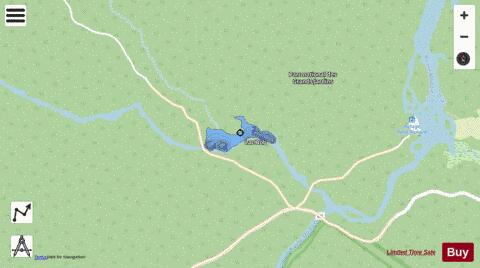 Lac Bob depth contour Map - i-Boating App - Streets