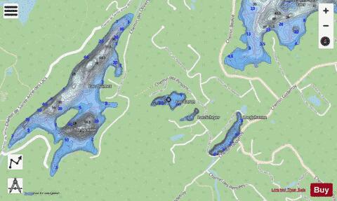 Caron, Lac depth contour Map - i-Boating App - Streets