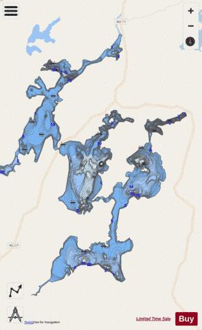 Lac Obikichikak depth contour Map - i-Boating App - Streets