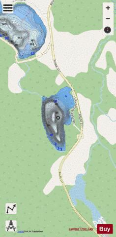 Vert Lac C depth contour Map - i-Boating App - Streets
