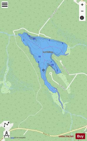 Whitton Lac depth contour Map - i-Boating App - Streets