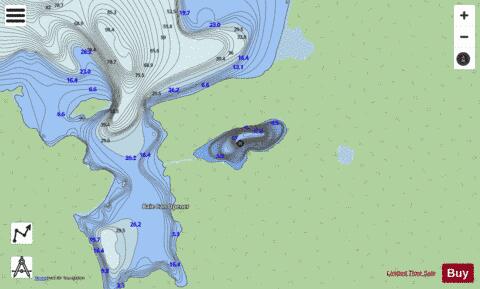 Adam  Lac depth contour Map - i-Boating App - Streets