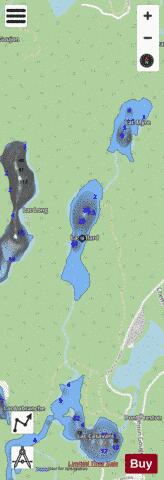 Allard  Lac depth contour Map - i-Boating App - Streets