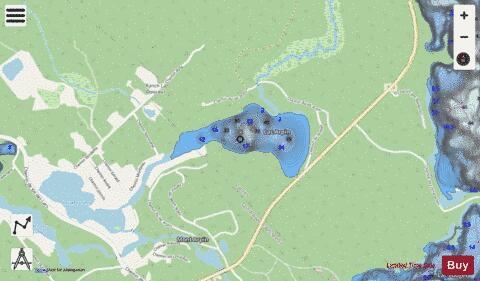 Lac Des Arpents depth contour Map - i-Boating App - Streets