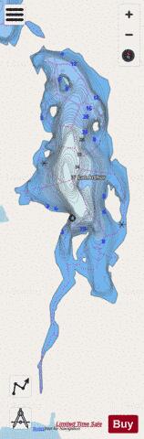 Arthur, Lac depth contour Map - i-Boating App - Streets
