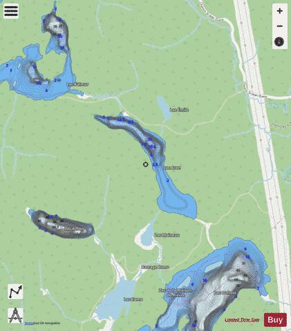 Avon  Lac depth contour Map - i-Boating App - Streets