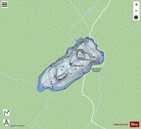 Baillargeon, Lac depth contour Map - i-Boating App - Streets
