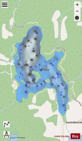 Beaulieu  Lac depth contour Map - i-Boating App - Streets