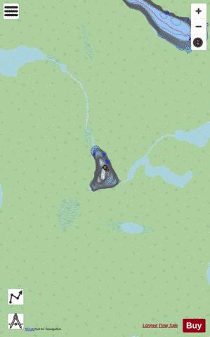 Bell  Lac depth contour Map - i-Boating App - Streets
