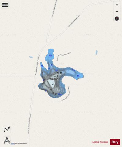 Berry  Lac depth contour Map - i-Boating App - Streets