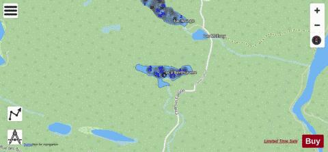 Lac Adub depth contour Map - i-Boating App - Streets