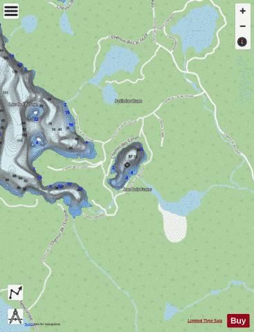Bois Franc  Lac depth contour Map - i-Boating App - Streets