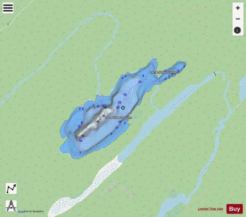 Boisbouscache, Lac depth contour Map - i-Boating App - Streets