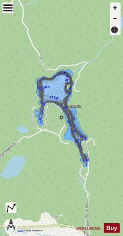 Bonin  Lac depth contour Map - i-Boating App - Streets