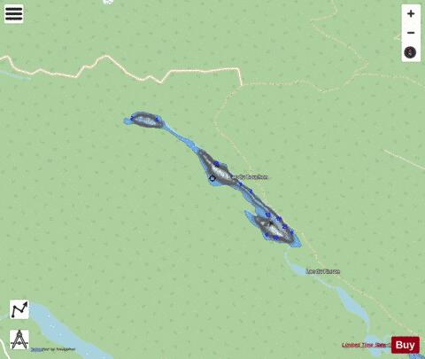 Bouchon  Lac Du depth contour Map - i-Boating App - Streets