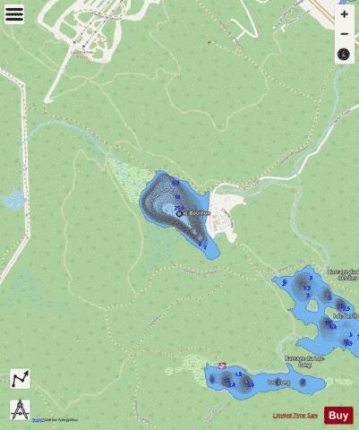 Bouillon  Lac depth contour Map - i-Boating App - Streets