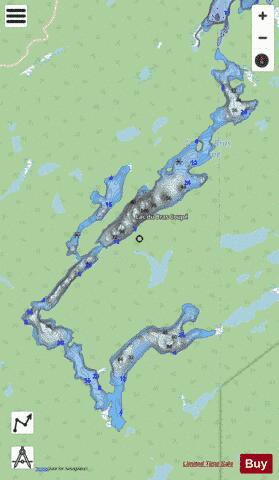 Bras Coupe  Lac Du depth contour Map - i-Boating App - Streets
