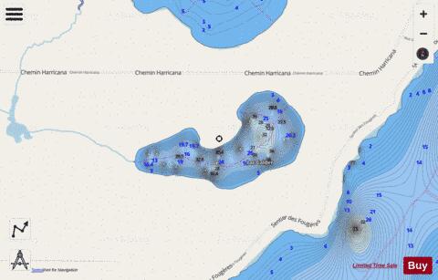 Calder, Lac depth contour Map - i-Boating App - Streets