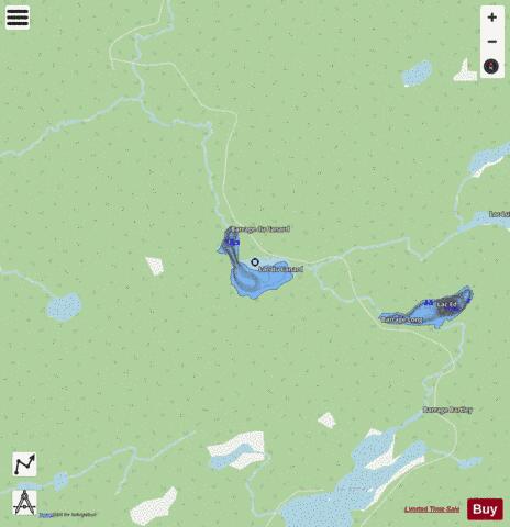 Canard  Lac Du C depth contour Map - i-Boating App - Streets