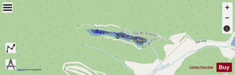 Caron  Lac depth contour Map - i-Boating App - Streets