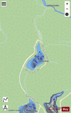 Castor  Lac Du depth contour Map - i-Boating App - Streets
