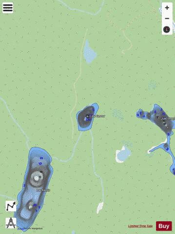 Castor  Lac Du depth contour Map - i-Boating App - Streets