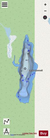 Chevreuil  Lac Du depth contour Map - i-Boating App - Streets