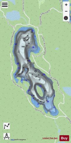 Clair  Lac depth contour Map - i-Boating App - Streets