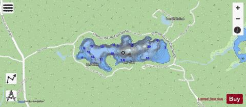 Clair  Lac depth contour Map - i-Boating App - Streets
