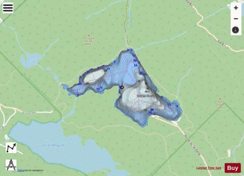 Coeur, Lac en depth contour Map - i-Boating App - Streets