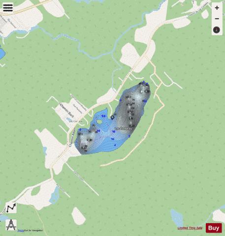 Corbeau, Lac depth contour Map - i-Boating App - Streets