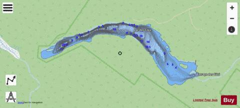 Cote  Lac Des depth contour Map - i-Boating App - Streets
