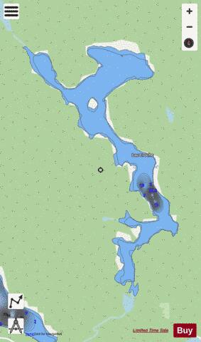 Croche  Lac depth contour Map - i-Boating App - Streets