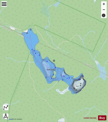 David, Lac a depth contour Map - i-Boating App - Streets